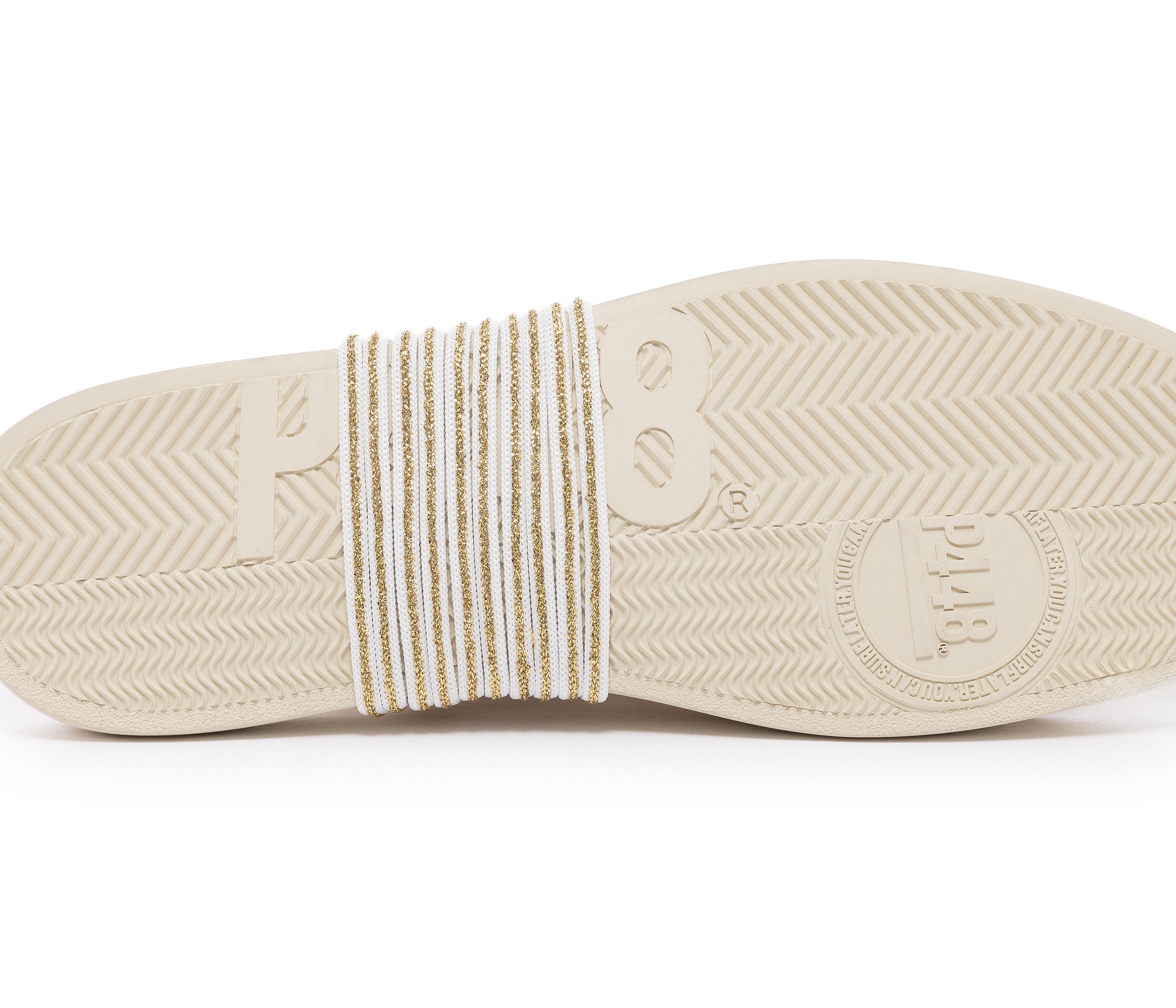 Shoelaces Gold/White