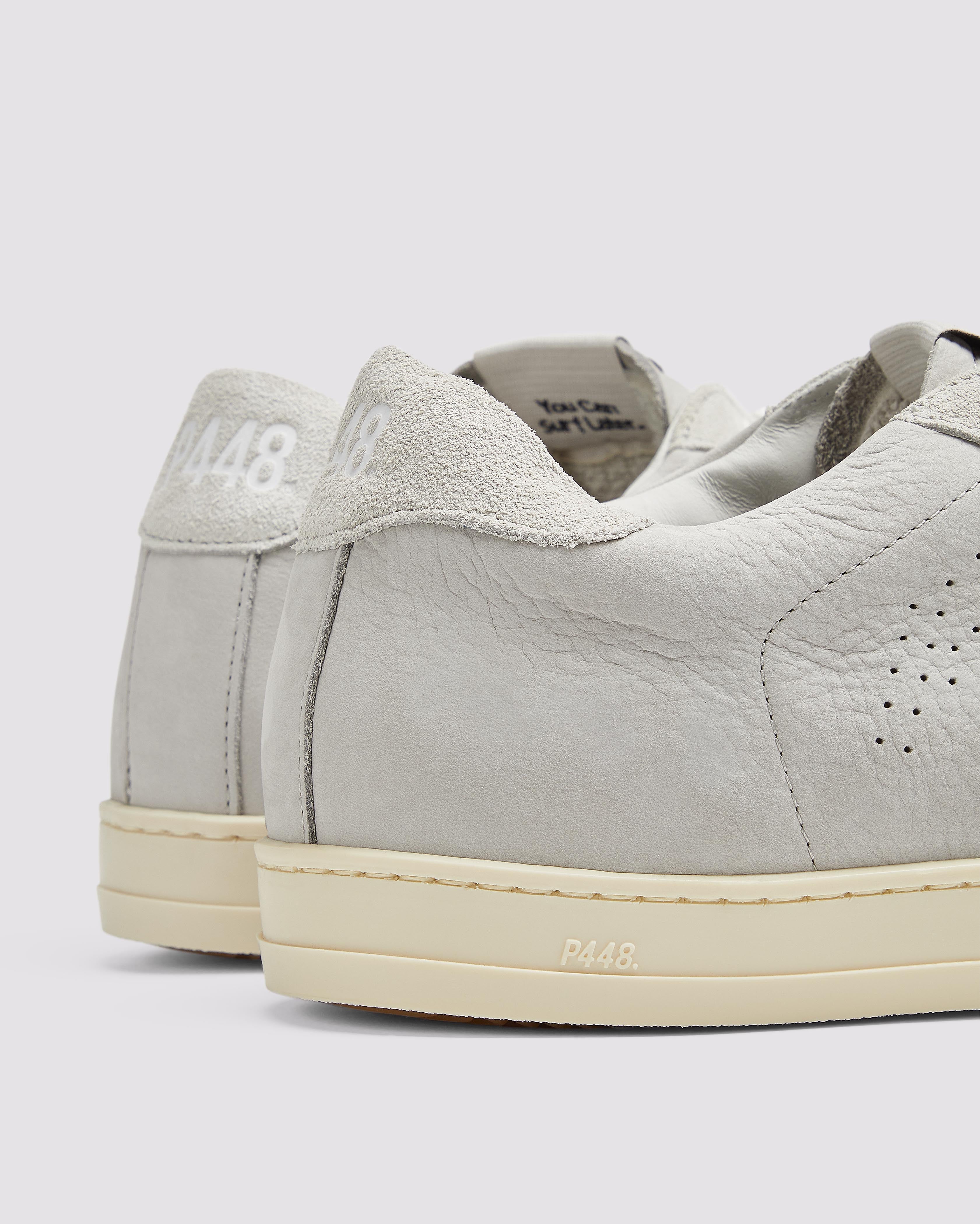 John All Grey - Men's Low-Top Leather Gray Sneaker – P448®