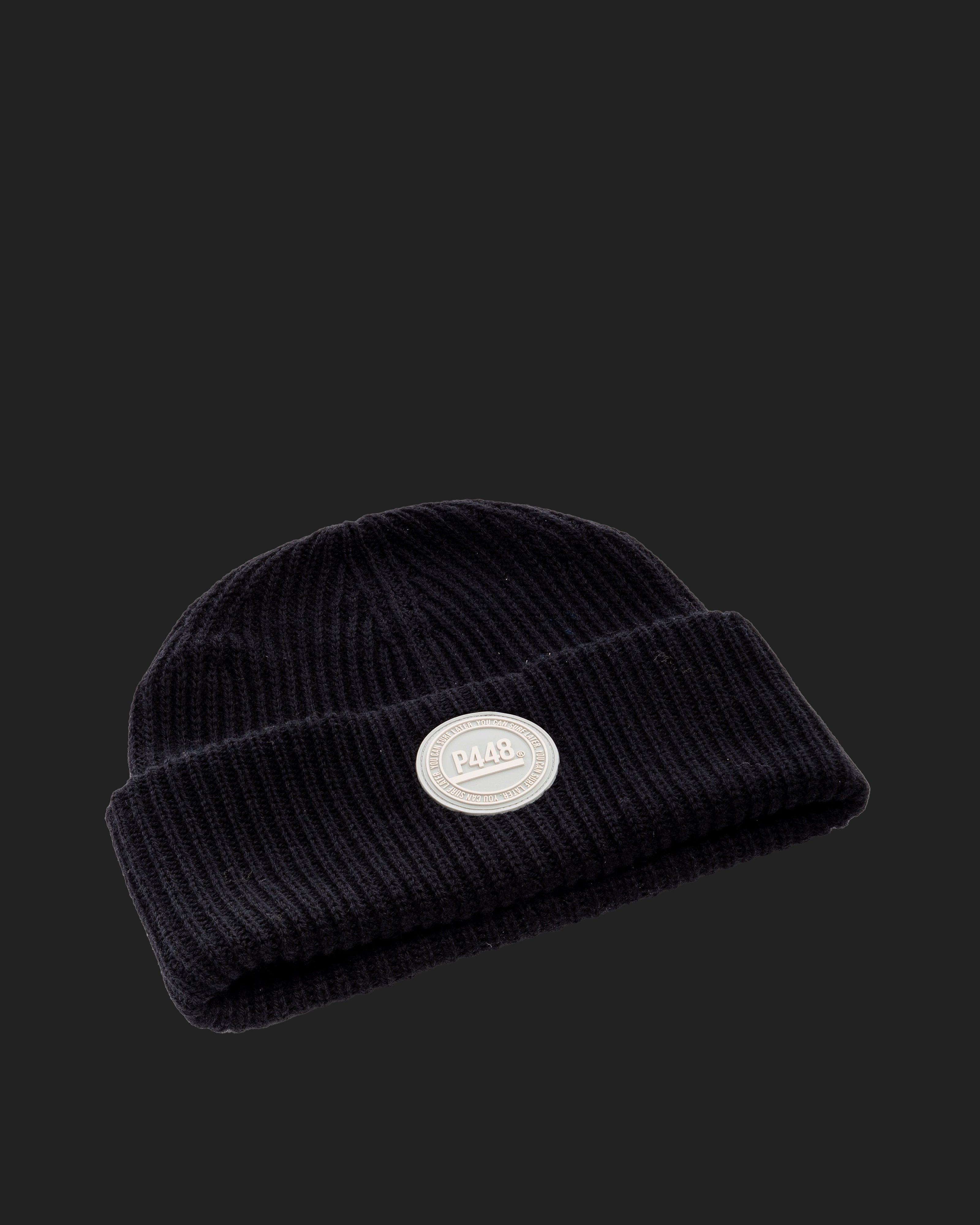 P448 Black Beanie