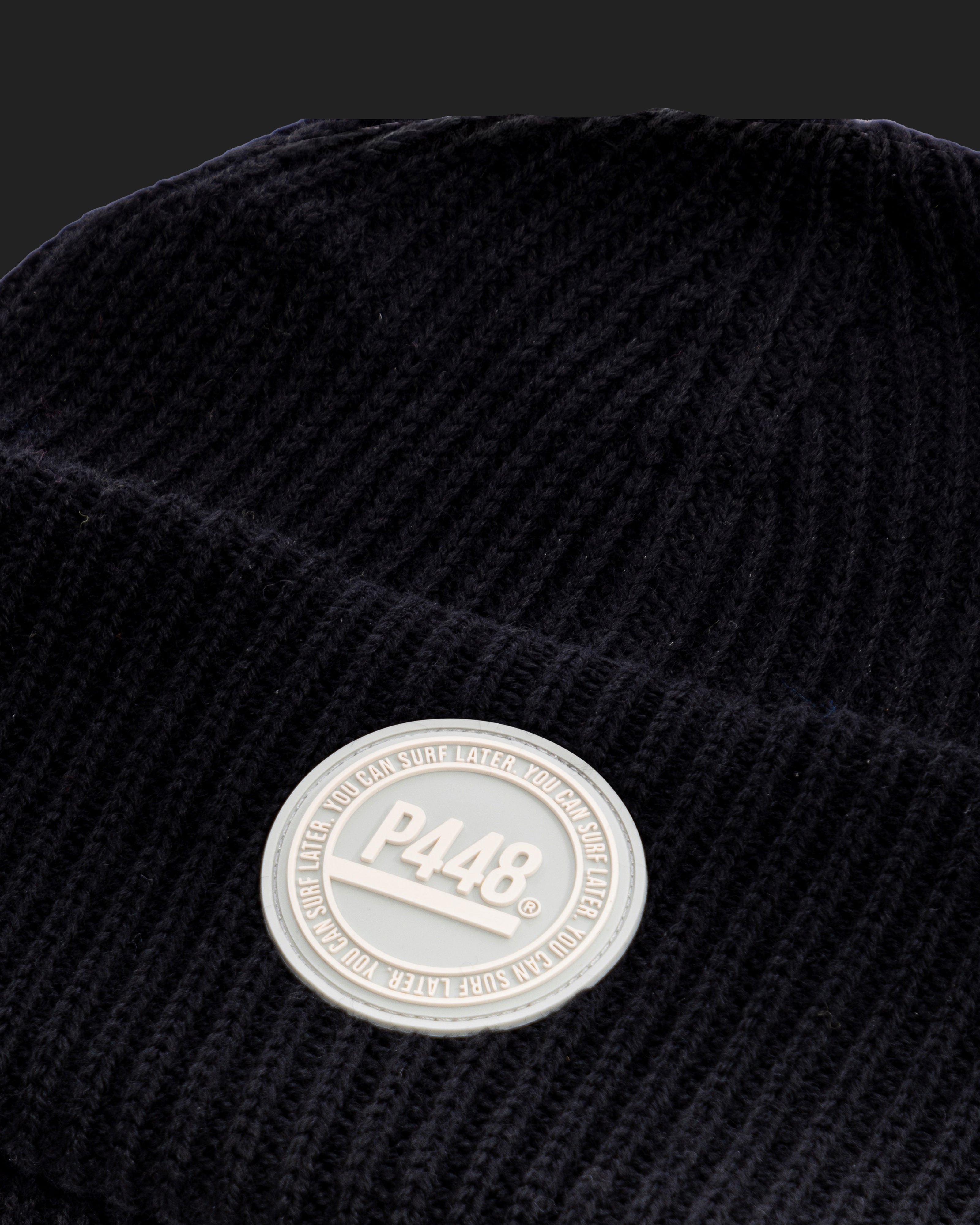 P448 Black Beanie