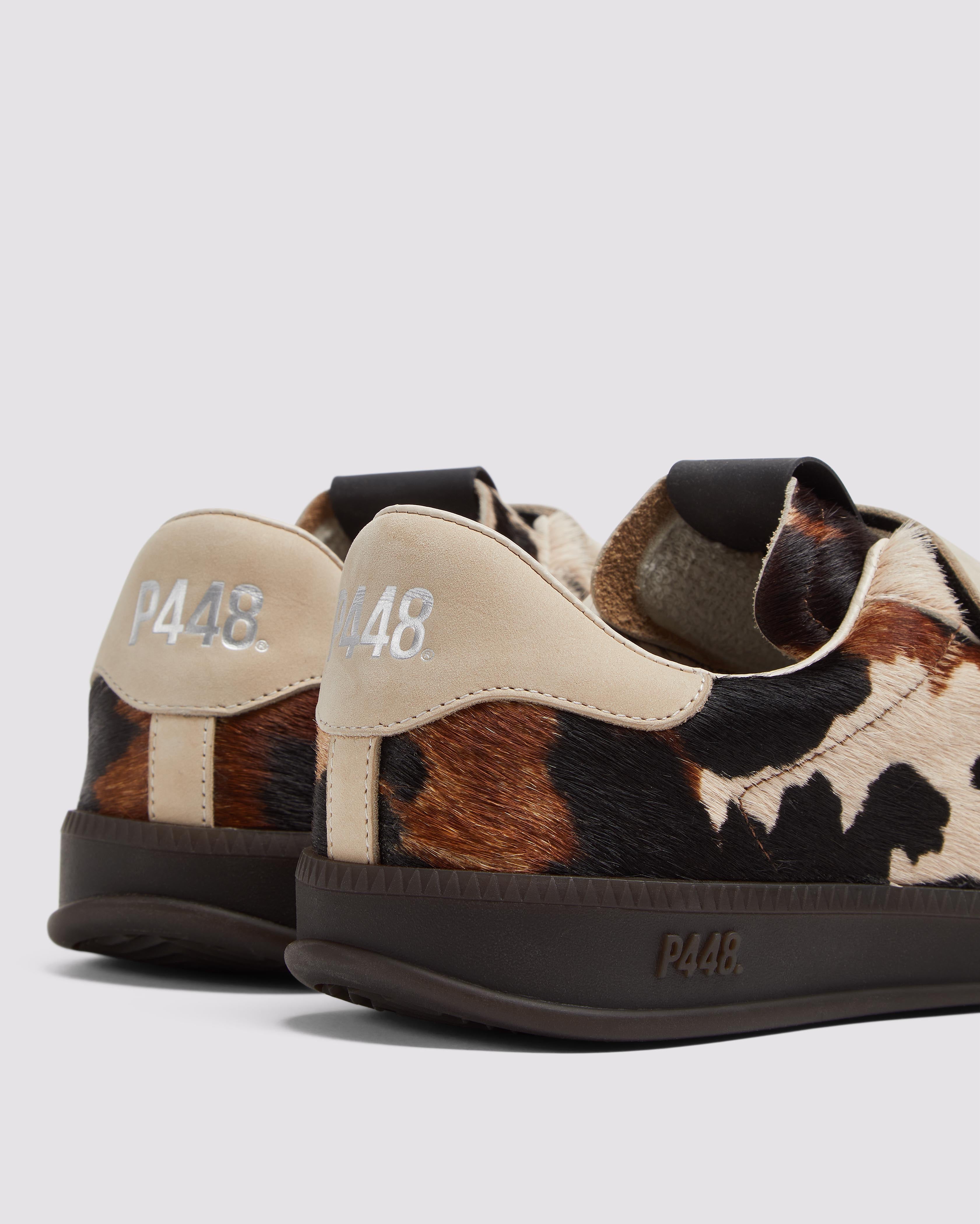 Capri Leopard/Camel - Women's Leopard Print Low-Top Sneaker – P448®