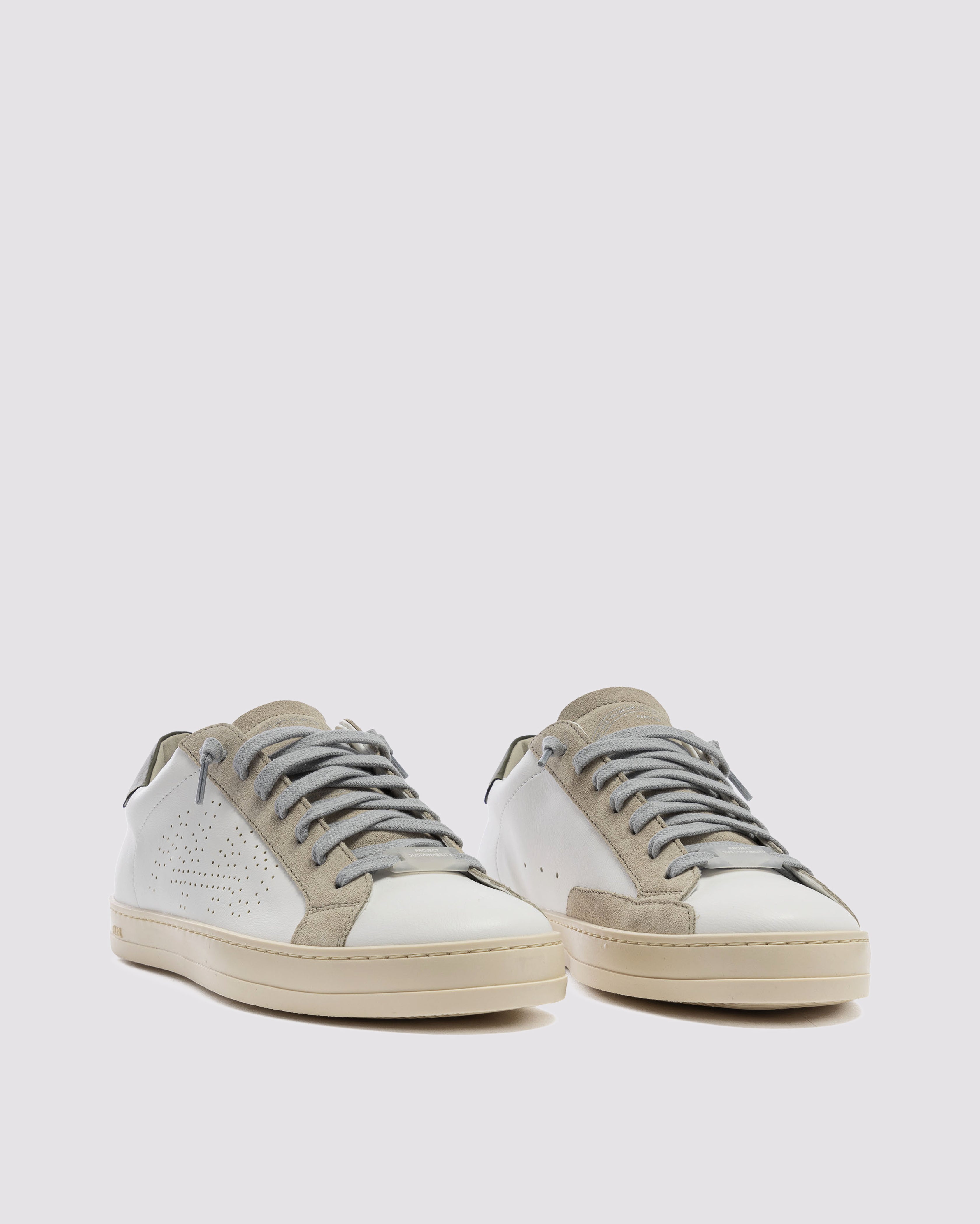John Recycled White/Green - Low-Top Sustainable Sneaker – P448®