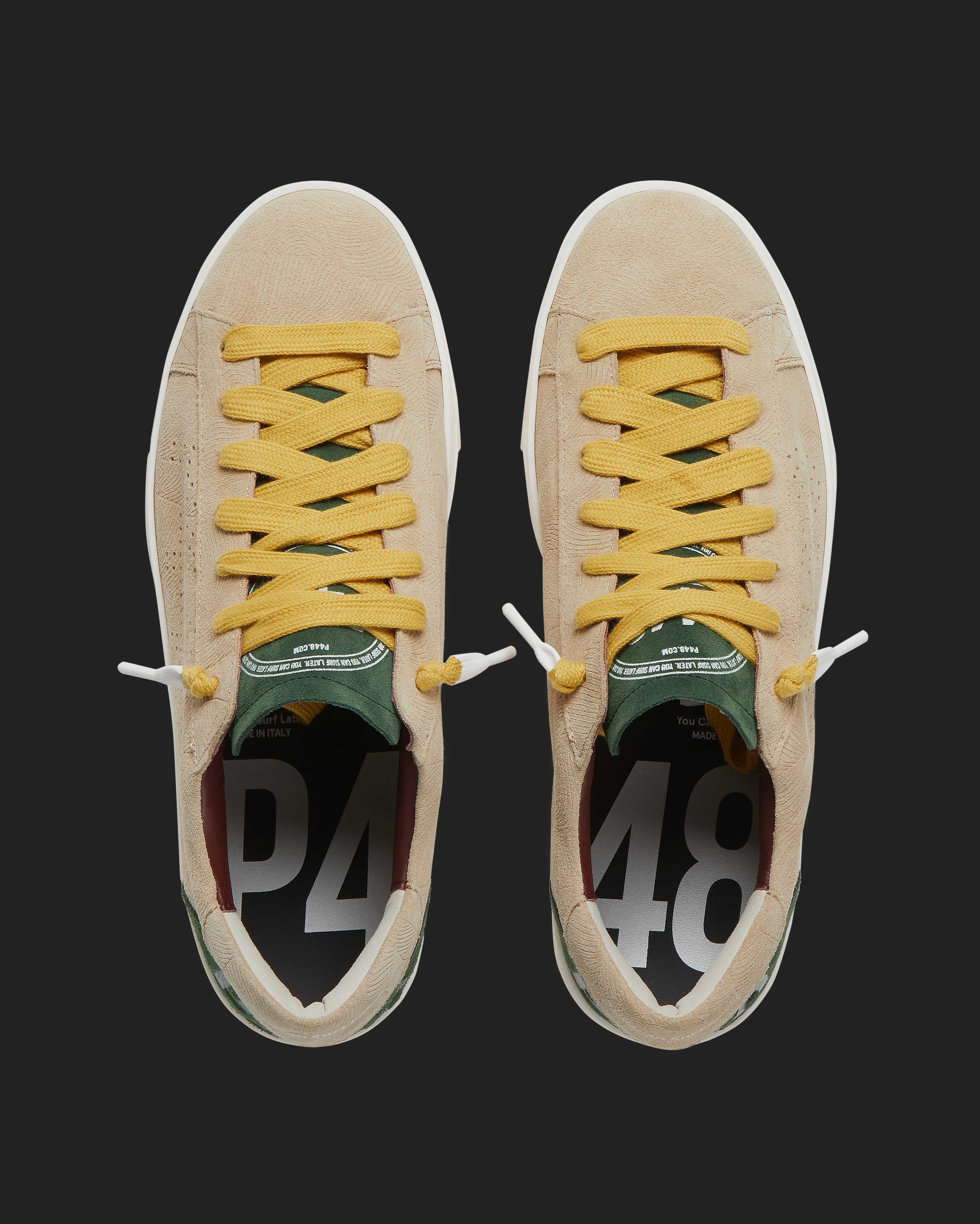 イタリア製 新品 正規品⭐️P448⭐️42 オールレザー パンチング レッドソール P448® Italian Sneakers