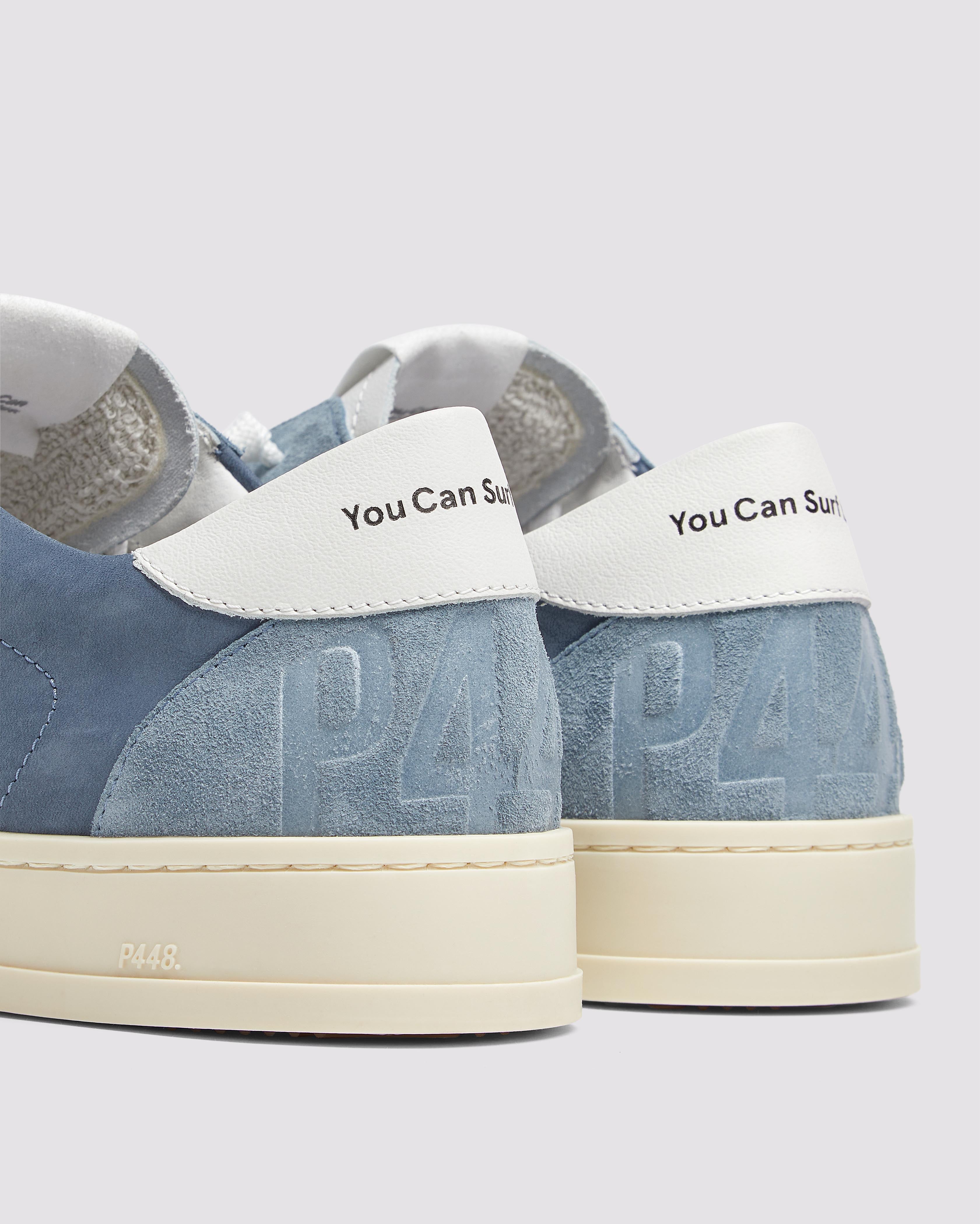 Jack Storm - Men's Low-Top Blue Nubuck Leather Sneaker – P448®