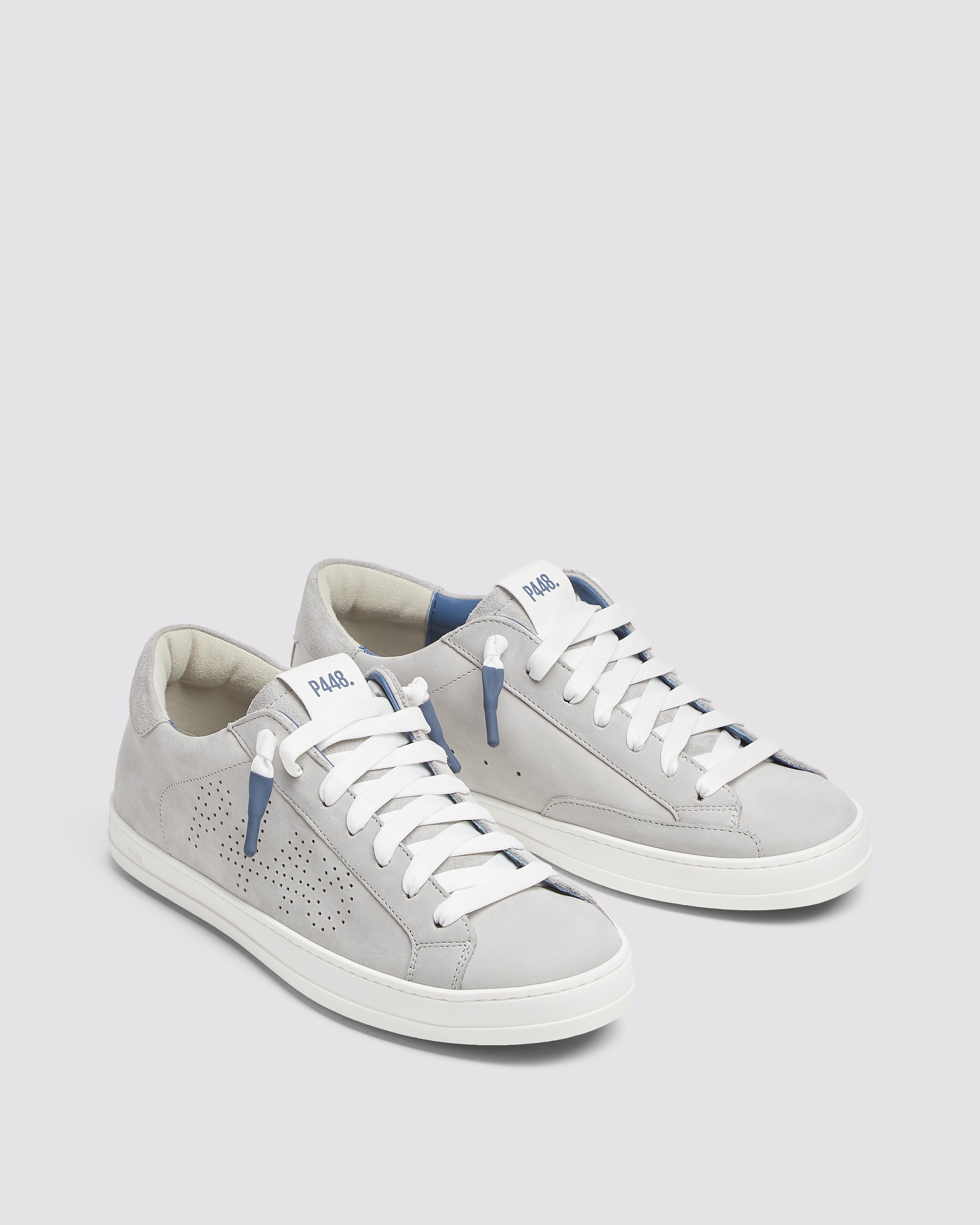 フィッシャーマン　PULSE#1s John Slate - Men's Low-Top Grey Nubuck Leather Sneaker – P448®