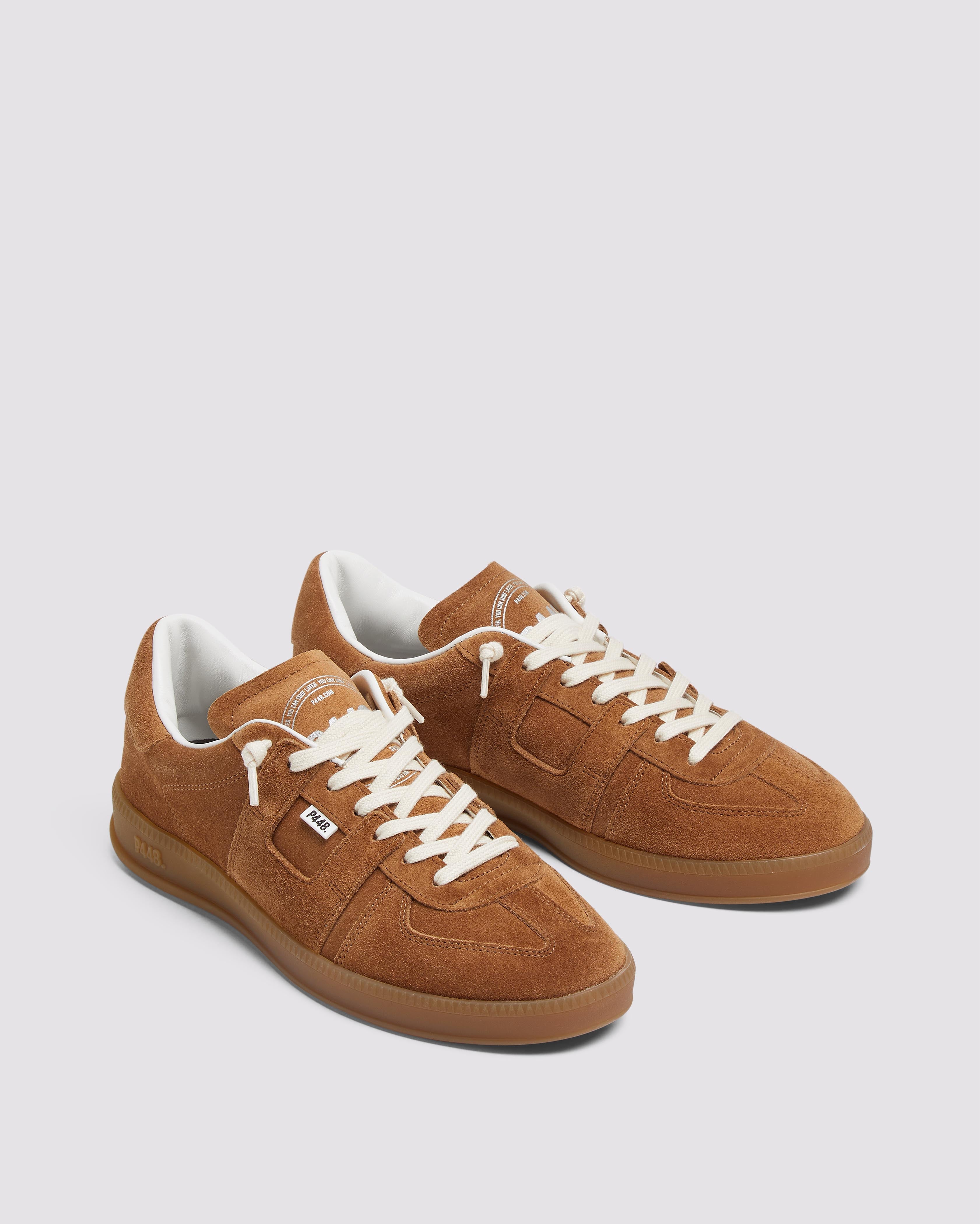 Monza Espresso - Low-Top All Brown Suede Sneaker – P448®