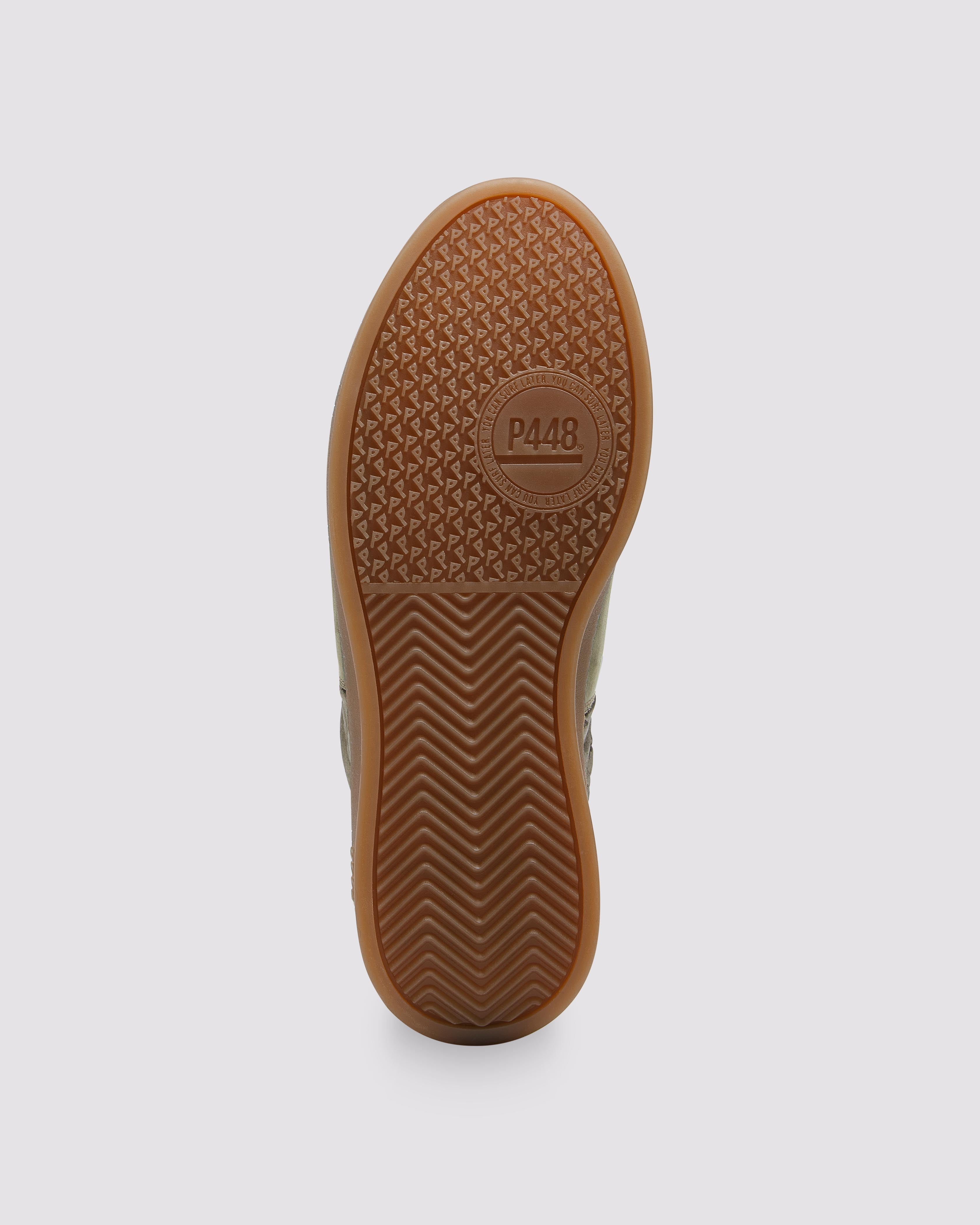 Monza Galaxy/Army - Low-Top Green Iridescent Nylon Sneaker – P448®