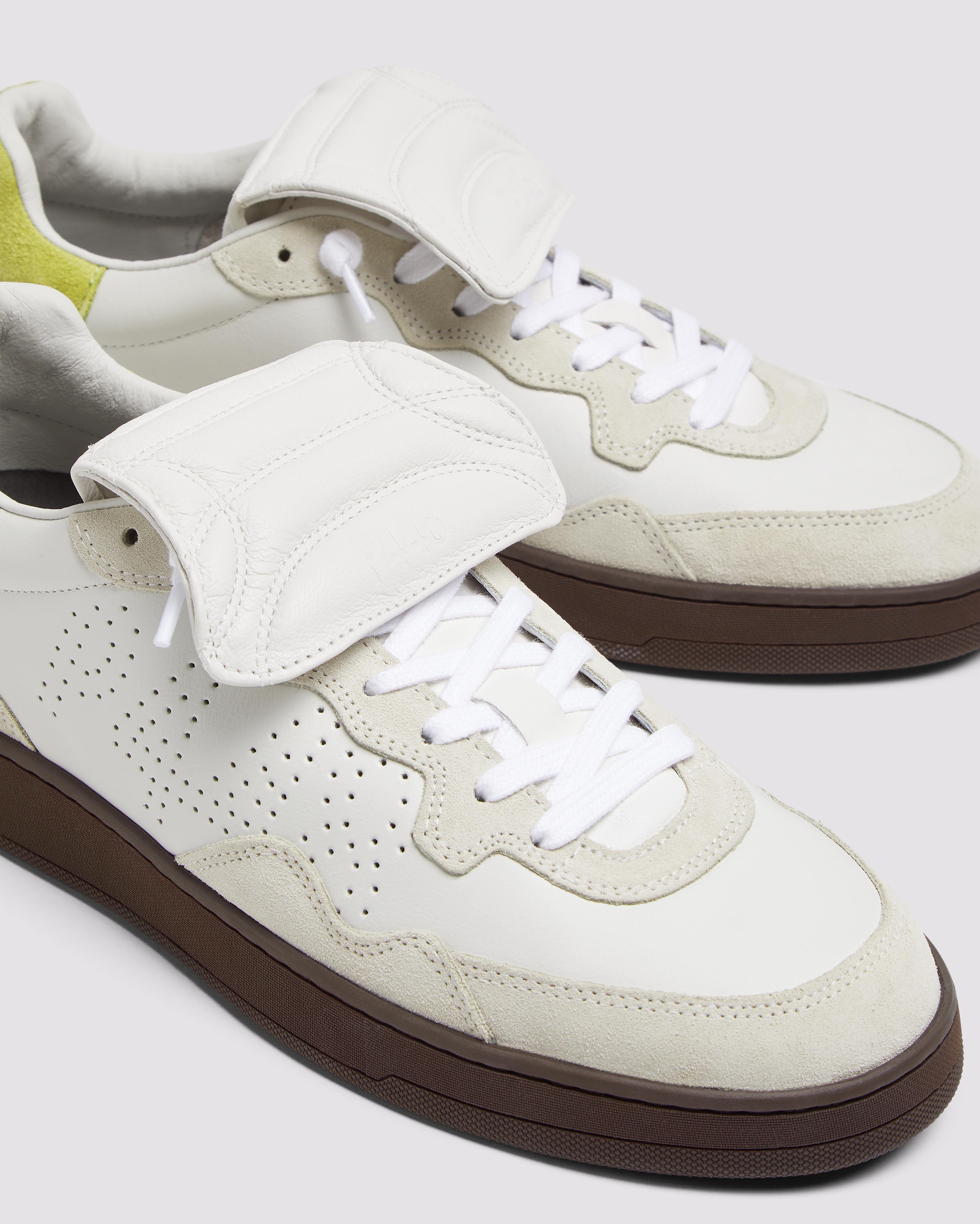 Vert Ball White - Low-Top Long Tongue White Leather Sneaker – P448®
