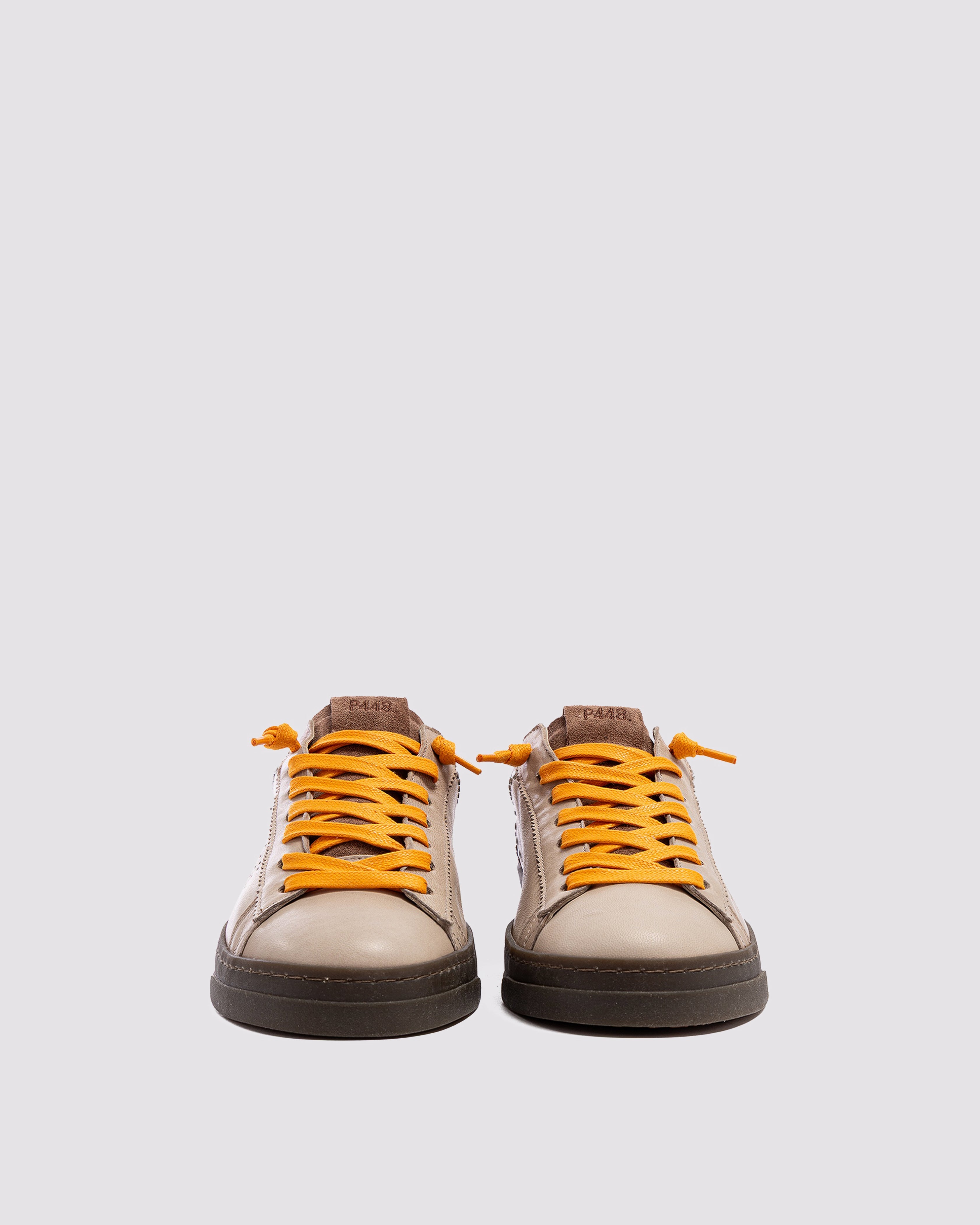 Jack Neon Blue - Men's Low-Top White Leather Sneaker – P448®