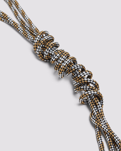 Shoelaces Black/White/Gold