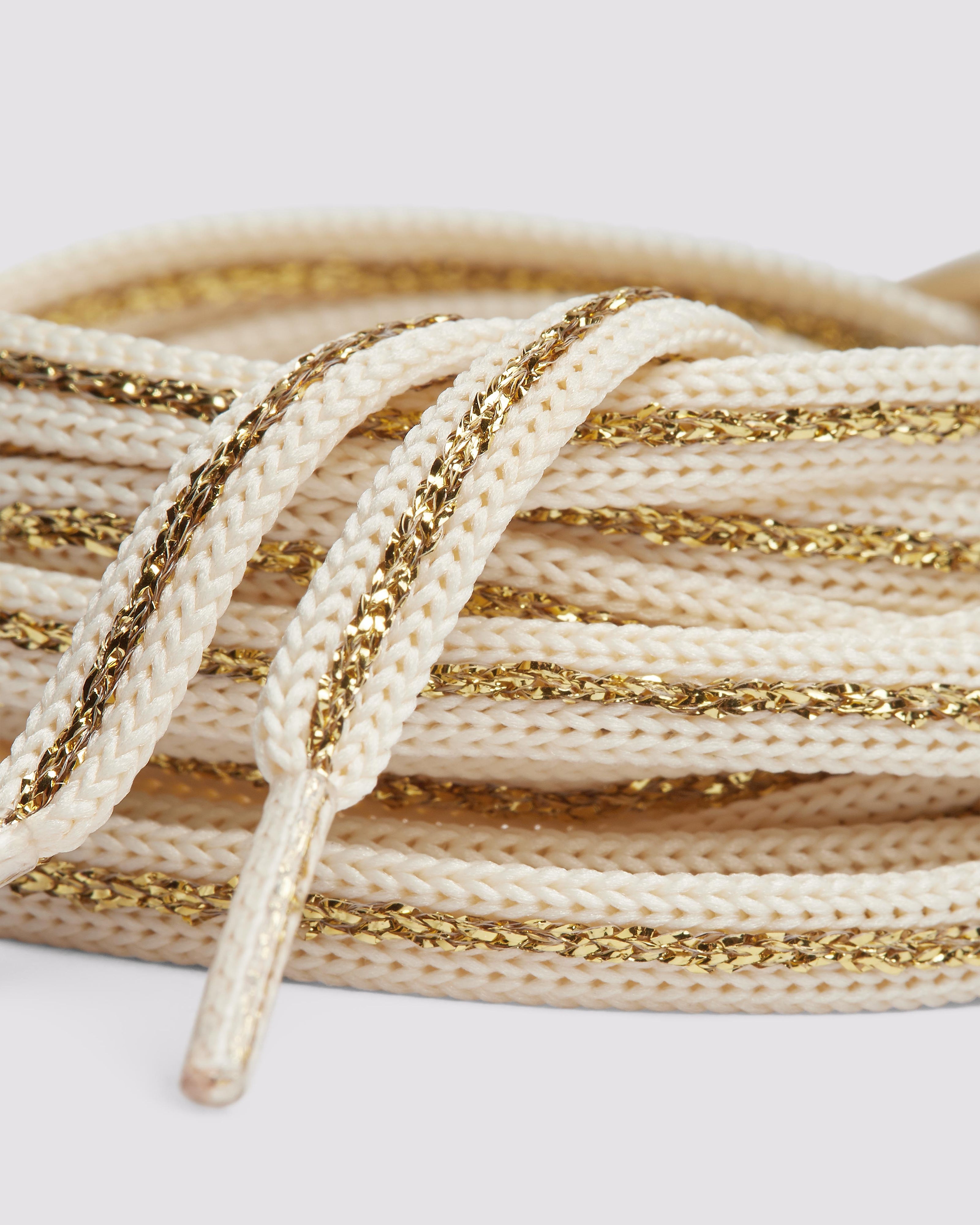 Shoelaces Gold/White