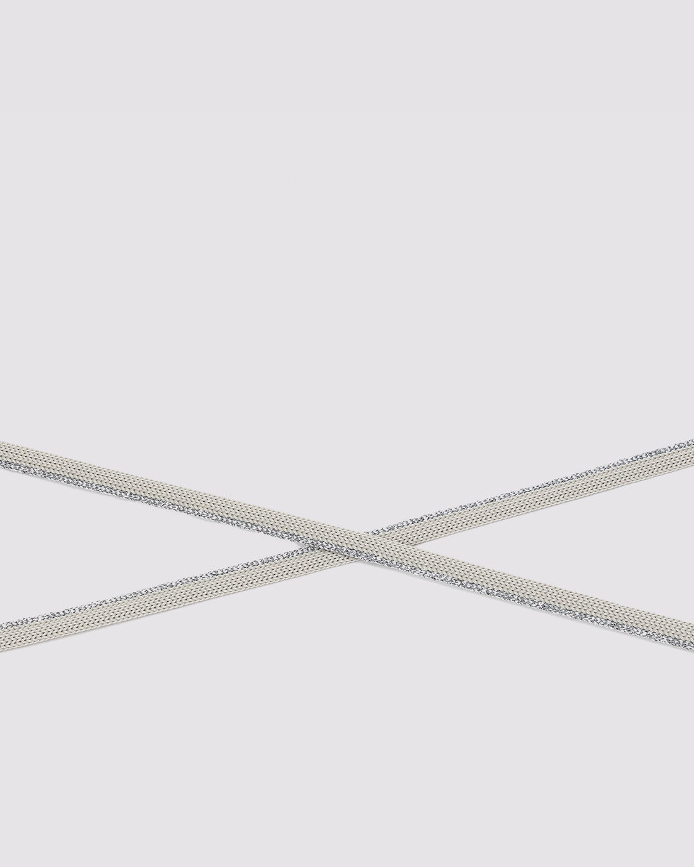 Shoelaces Silver Sparkle