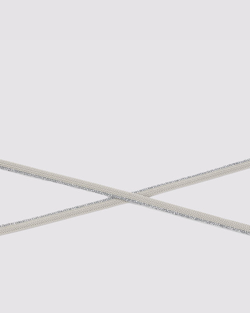 Shoelaces Silver Sparkle