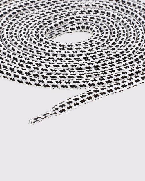 Shoelaces White/Black Speckled