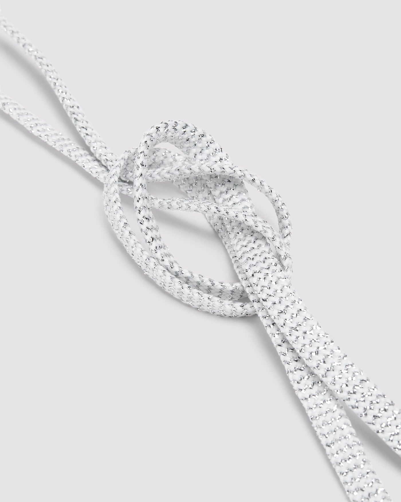 Shoelaces White Silver