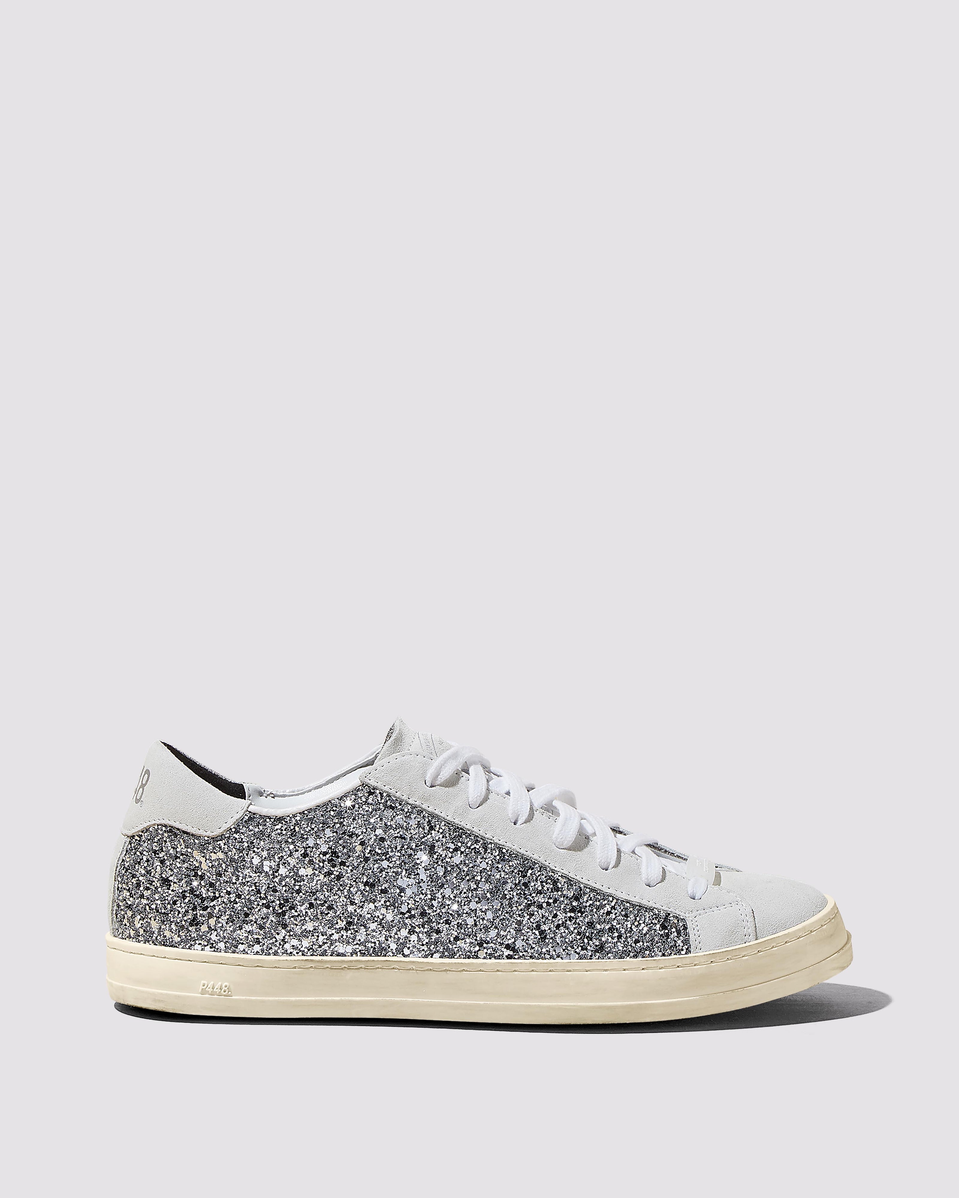 Sneaker John riciclata bianca/argento – P448®
