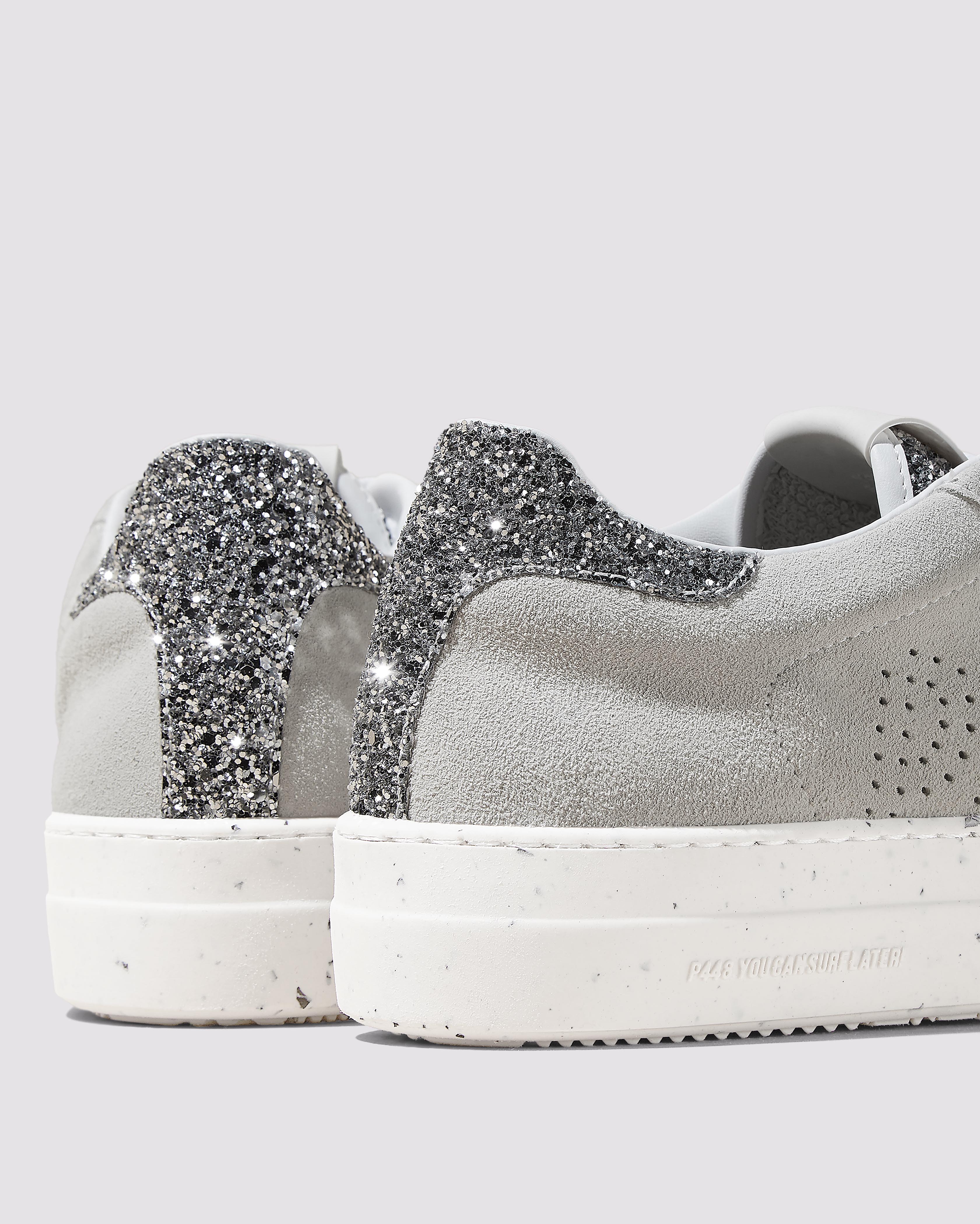 Thea Recycled White/Silver Sneaker – P448®
