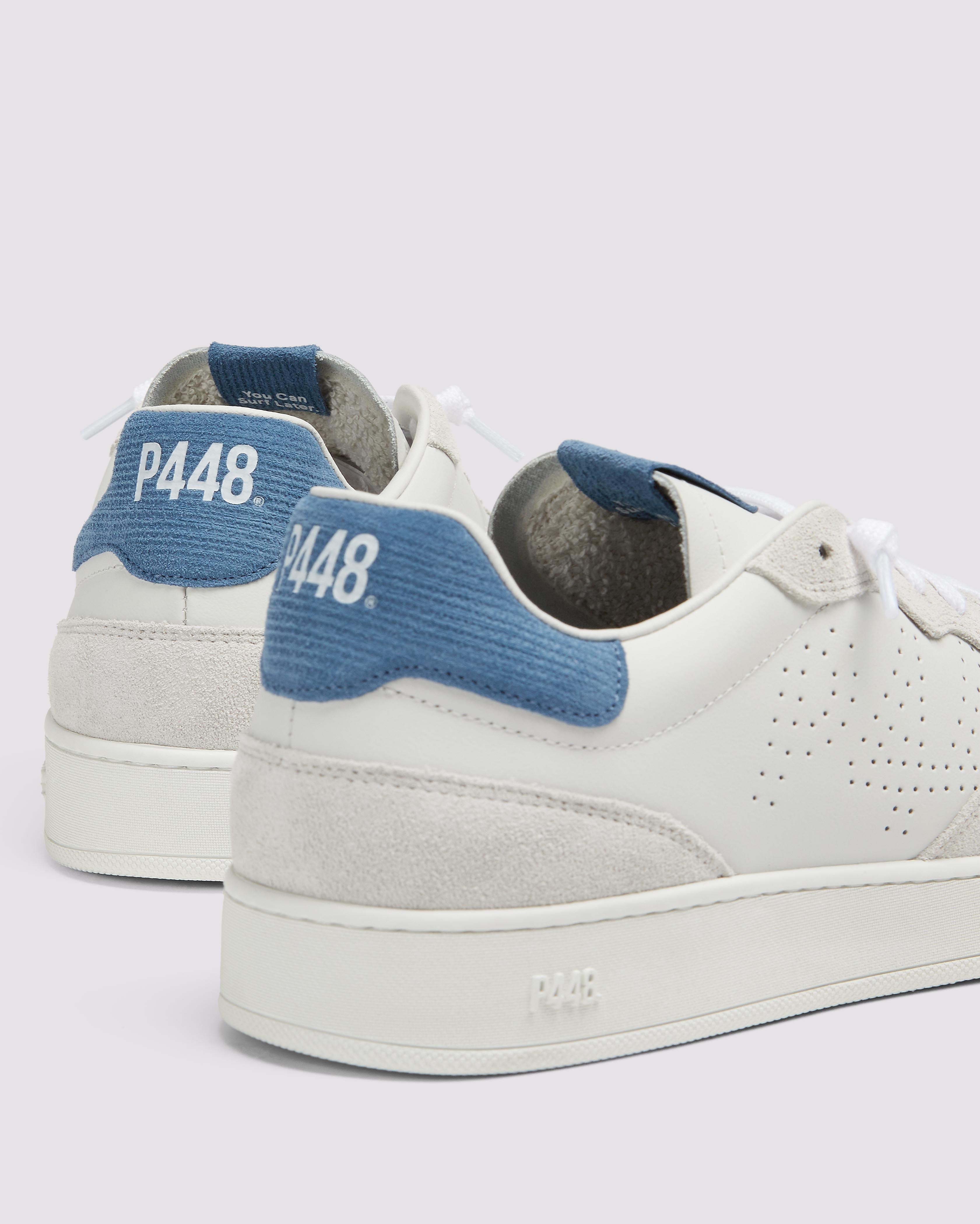スニーカー P448 Men Sneakers S25VERT14 WHITE TAVBLUE White Vert Rain – P448®