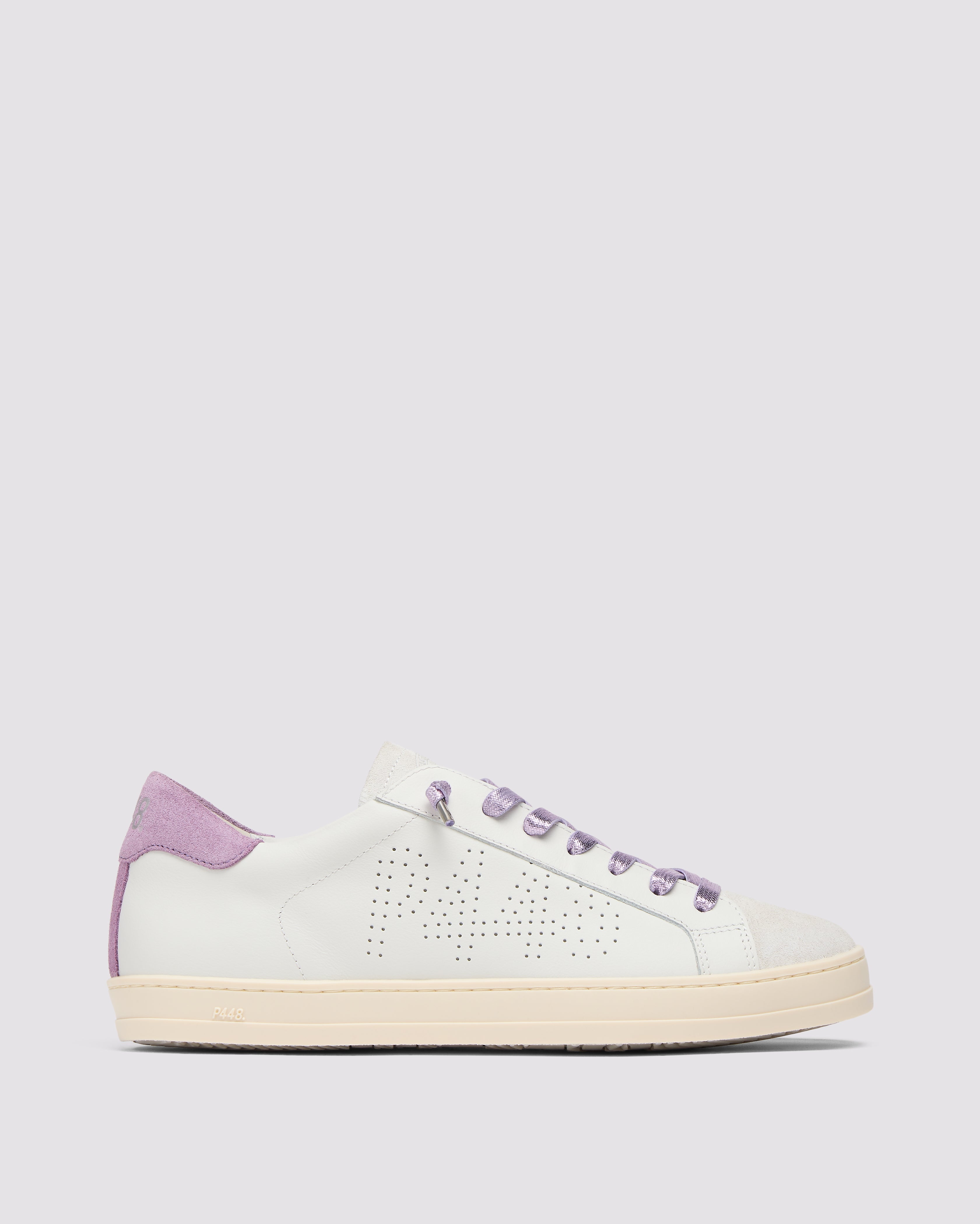 John Glitter - Grey - Women's Low-Top White Glitter Sneaker – P448®