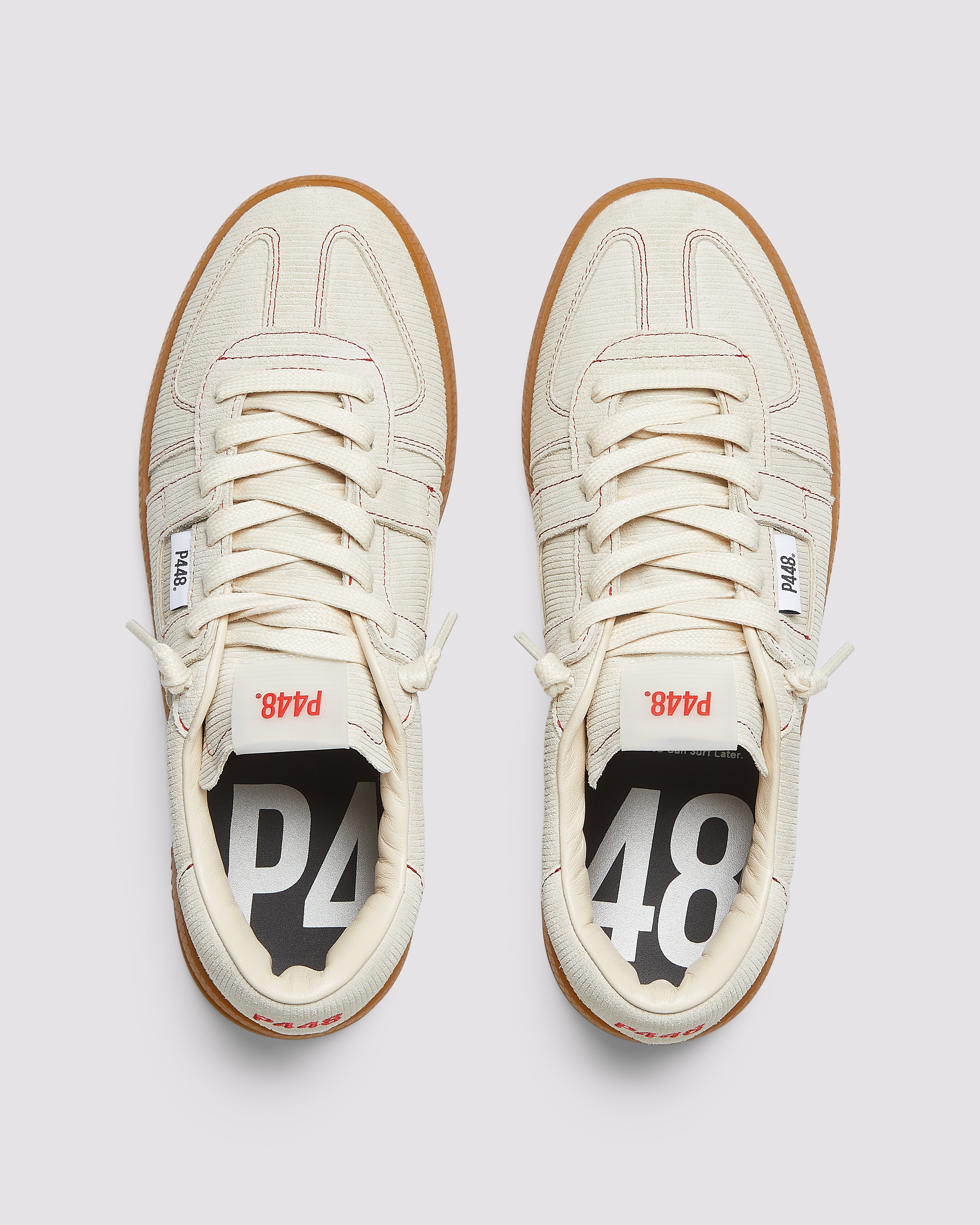 シューズ mozi Monza Mojito - Men's Low-Top Cream Nubuck Sneaker – P448®