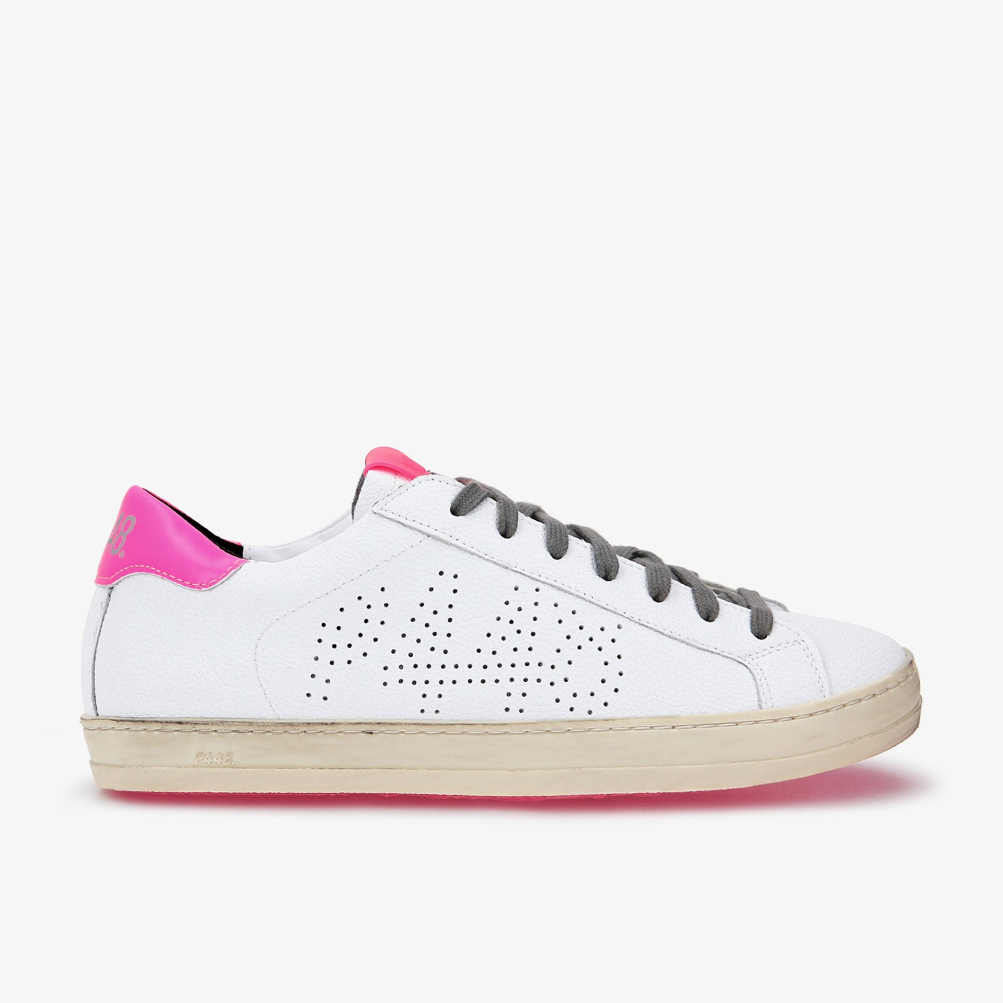 John Recycled White/Fucshia Sneaker – P448®